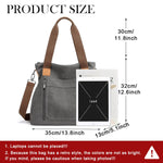 PALAY Handbags for Women with 35×12×32 cm Large Capacity and Detachable Shoulder Strap | Canvas Tote Bag for Daily Use