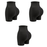 PALAY® Butt Lifter Padded Underwear for Women Hip Pads Enhancer Shapewear Shorts Seamless Tummy Control Panties Shaper Fake Pad XL Black 3PCS