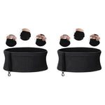 PALAY® Slim Running Belt Bag with Hook Elastic Open Waist for Phone Keys Earbuds Large Capacity Pack Workouts Exercise Cycling Travel 2PCS