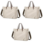 PALAY® Tote Bag for Women Waterproof Shoulder Bag with Removable Strap Large Handbag with Zipper for Office College Daily Use 3 PCS