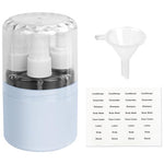 MAYCREATE® 4 in 1 Travel Bottles for Toiletries, 50ml Spray Bottle & Lotion Bottle Kit, Portable Travel Toiletry Bottles with Case, Leak-proof Refillable Small bottles for Travel for Shampoo Liquid