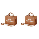 PALAY® PU Tote Bag for Women Cross Body with Detachable Shoulder Belt Fashion Handhold 2 PCS