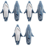 PALAY® Shark Blanket Pajamas for Women Men Adult Warm Fleece Soft Plush Wearable Hoodie Onesie Sleeping Bag Party Halloween Costumes L Suit for 155-168cm Height 40-57 kg 3 PCS