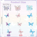 PALAY® 6Pcs Pearl Butterfly Kids Hair Clips for Girls,Cute Braid Hair Accessories for Kids Girls Fashion Hairpin Beaded String Charm Headpieces Pins Gift Party Daily Headwear