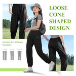 PALAY® Womens Hiking Pants UPF 50+ Lightweight Quick Dry Outdoor Travel Joggers Sun Protective Athletic Lounge Trousers Breathable Cooling High Waist Casual Wear One Size Fits 40-80kg Black