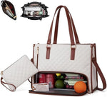 PALAY® Tote Bag for Woman Lunch Bag with Insulated Compartment 2 in 1 Lunch Tote Bag for Women Shoulder Bags for Business, Office,Travel, Beach,Casual,College