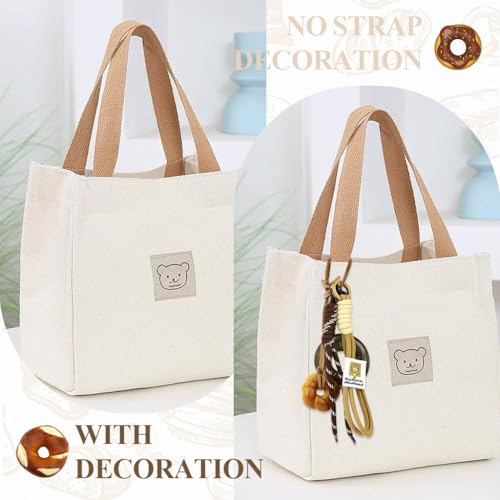 PALAY® Bag Charm Doughnut Keychain Bag Charms for Handbags Cute Nylon Braided Rope Backpack Charm Handbag Charms Gift for Women and Girls