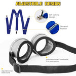 PALAY® 5Pcs Halloween Costume Accessories Adult Kids, Minion Goggles Glasses/Yellow Knitting Beanie Hats/Gloves for Men Women/Skirt/Straps Fun Despicable Me Cosplay Party Set, Role-play Props