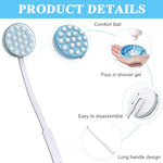 MAYCREATE® Aplicador y Masajeador de Loción para la Espalda, Mango Largo con Bola Giratoria Portátil, Ideal para Cremas, Protectores Solares y Masajes en Espalda, Piernas y Pies