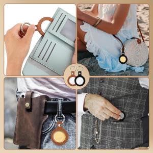 PALAY Coin Holder Keychain for 34-40mm Coins with Transparent Display Window | PU Leather Organizer for Men and Women
