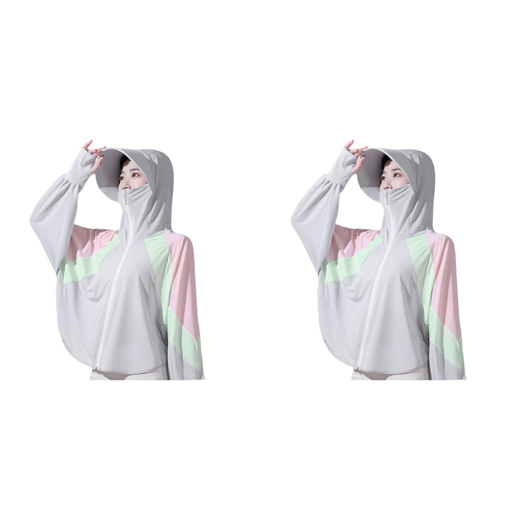 PALAY Sun Protection Hoodie Jacket for Women with UPF50 Fabric and Wide Brim Cap | Lightweight Outdoor Long Sleeve Design