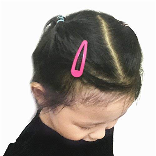 PALAY® Multicolour Candy Color 2 Inch Metal Snap Hair Clips Barrettes for Girl's -40 Pack