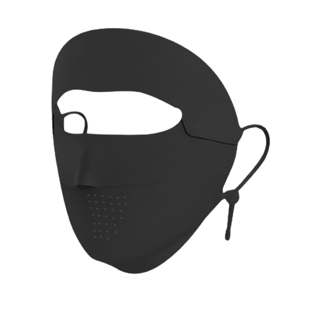 PALAY Full Face Mask for Outdoor Activities with UPF 50+ Sun Protection Ice Silk Fabric | Adjustable On-Ear Ties for Women