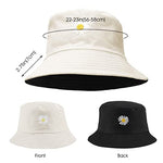 PALAY® Women Bucket Hat Foldable Cotton Sun Beach Hat Fisherman Hat Casual Outdoor Cap Lovely Bomber Hats for Women Men Boy Girl, Multi-Colour, Free Size