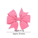 PALAY® 20 Pieces Hair Bows For Kids Girls 3 Inch Grosgrain Ribbon Hair Bows Alligator Clips For Baby Girls, Hair Accessories, Multi