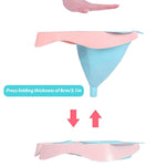 PALAY Inflatable Washing Hair Basin for Elderly and Bedridden with Drain Pipe | Pink Silicone Portable Sink