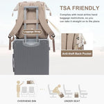 PALAY® Laptop Backpacks for Women 15.6 Inch Work Laptop Bag with USB Port Teacher Nurse Backpack Purse Waterproof Travel Computer with Organizer Bags