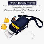 PALAY® Small Crossbody Wallet Phone Bag for Women Mini Shoulder Handbag with Credit Card Slots Large Cell Pouch 3PCS