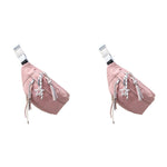 PALAY Fanny Pack for Women with Panda Charm and Adjustable Strap | 2 PCS Nylon Travel Set