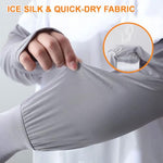 PALAY® 4 Pair Men' Arm Sleeves, Loose-fit Sun Protection Sleeves, Ice Silk Breathable Quick Dry