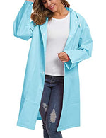 PALAY® 2Pcs Rain Ponchos for Men Women, Reusable EVA Raincoats with Hood for Rain Ponchos