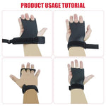 Proberos® Guantes de Entrenamiento con Muñequeras - Crossfit Gym para Hombres y Mujeres, Protección Antideslizante la Muñeca, Ejercicios, Entrenamiento Cruzado de Gimnasia y Levantamiento de Pesas ( L )