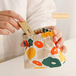 PALAY® 6 bolsas pequeñas para mujer, minibolsa de maquillaje, monedero de tela Oxford con estampado bonito, bolsa de cosméticos de bolsillo, organizador de viaje para lápiz labial,