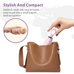 PALAY® 3Pcs Mini Sun Umbrella UPF 50 Plus Sun Protective Umbrella with Black Liner 6 Strong Ribs Design Fashion Outdoor Folding Travel Lightweight Umbrella with Rubberized Hanging Handle