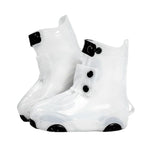 PALAY® Kids Rain Boot Covers, Waterproof Shoe Covers, Unisex, Reusable, Overshoes, White, Size L