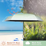 PALAY® Sun Travel Umbrella for Women Anti UPF 50+ UV Protection 99.9% Compact Mini for Kids Capsule Lightweight Small Portable Rain Men 2PCS