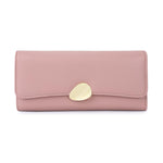 PALAY Purse for Women featuring 10 Card Slots and Zippered Section | Pink PU Leather Wallet