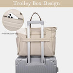 PALAY® Tote Bag for Women Waterproof Shoulder Bag with Removable Strap Large Handbag with Zipper for Office College Daily Use 3 PCS