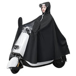 PALAY® Oversized Rain Poncho for Adult,Long Raincoat Hooded Rain Poncho with Clear Front Panel & Rearview Mirror Sleeves