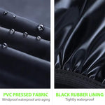 PALAY® Waterproof Shoe Cover Zip-up Calf-length Covers with Elastic Ankle Strap Wear-resistant PVC Anti-skid Long Sleeve for Boots High Shoes Size UK 6.5-8 One Pair