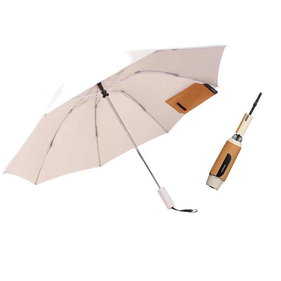 PALAY® Auto Open Umbrella 300T Canopy Windproof Rain Umbrella, 40'' Dia, One-Button Open Folding Travel Umbrellas with Aluminum Alloy Shaft & Fiberglass Ribs, Wide Strap Storage Design