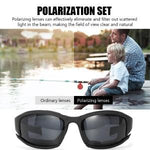 PALAY® UV400 Riding Goggles, Black Cycling & Motorcycle Sunglasses for Men, 3 Interchangeable Lenses, Anti-Fog, Windproof, Scratch-Resistant, Adjustable Strap, 2 Pack with Storage Bag