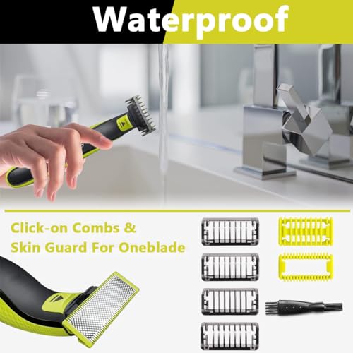 MAYCREATE® Set de Protectores de Guías para Philips OneBlade, Accesorios para Recortadora Eléctrica Híbrida QP2630 QP2620 QP2530 QP2520, Reemplazo de Peines Guía para Barba de 1/2/3/5 MM