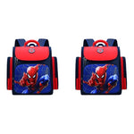 PALAY® School Bags for Boys Stylish Spiderman Waterproof Kid Bag for Travel Camping Burden-Relief Backpack Gift 3-6 Years Old 27x13x38cm 2PCS