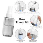 MAYCREATE® 4 in 1 Travel Bottles for Toiletries, 50ml Spray Bottle & Lotion Bottle Kit, Portable Travel Toiletry Bottles with Case, Leak-proof Refillable Small bottles for Travel for Shampoo Liquid