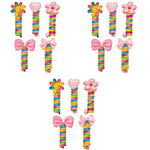PALAY® 15PCS Wire Hair Bands for Girls Kids Braided Spiral Ties Cute Cartoon Ponytail Maker Elastic Braids Accessories