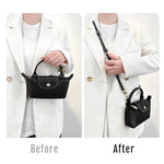 PALAY® Bag Leather Strap Replacement Crossbody Shoulder Straps Fashion 47 Inch Adjustable Quick Release Purse Modification DIY Kit Black 2PCS