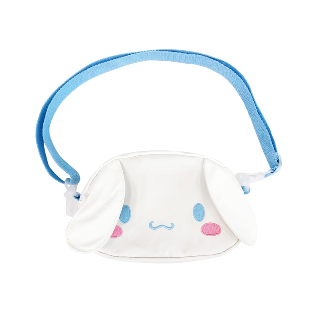 PALAY® Kawaii Girls Canvas Hand Bag Cartoon Cute Cinnamoroll Purse Bag for Girls Cute Phone Bag Crossbody Bag with Removeable Shoulder Strap Fashion Girls Day Bag Handbag, 20x13x5cm