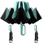 PALAY® 2 Pack Big Umbrella for Men Women with Reflective Strap