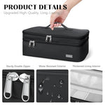 PALAY® Estuche de viaje para secador de pelo Dyson Airwrap, Shark Flexstyle, doble capa, accesorios para el cabello, bolsa de almacenamiento para secador Revlon, organizador de estilo, color Negro