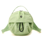 PALAY® Women Stylish Crossbody Bag Nylon Drawstring Bucket Bag Simple Messenger Bags Adjustable Strap (Green)