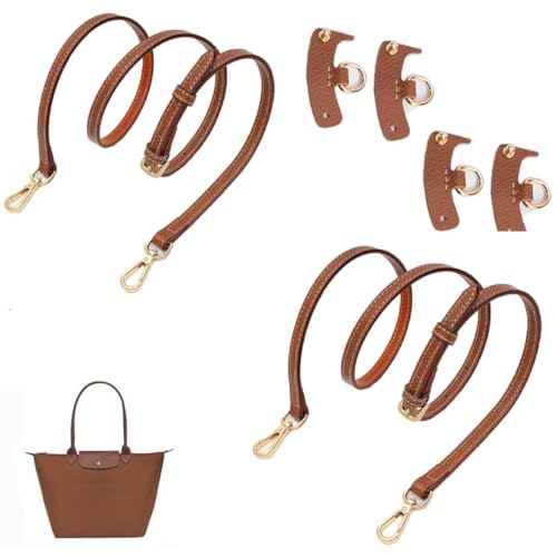 PALAY® 2PCS Shoulder Strap for Bag Fashion Shoulder Strap for Crossbody Bag Brown Satchel Shoulder Strap 47'' Adjustable eQuick Release Shoulder Strap Bag Modification DIY Shoulder Strap Kit