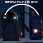 PALAY® School Bags for Boys Stylish Spiderman Waterproof Kid Bag for Travel Camping Burden-Relief Backpack Gift 3-6 Years Old 27x13x38cm 2PCS