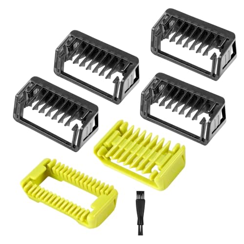 MAYCREATE® Set de Protectores de Guías para Philips OneBlade, Accesorios para Recortadora Eléctrica Híbrida QP2630 QP2620 QP2530 QP2520, Reemplazo de Peines Guía para Barba de 1/2/3/5 MM