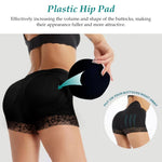 PALAY Padded Underwear for Women with 3D Butt Lifter and High Waist Design | Seamless Lace Boyshorts Shapewear for 34–36 in Waist
