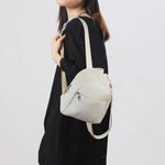 PALAY Small Backpack for Women with Double Layer Zipper 18x11x19 Corduroy Design | Travel and Daily Use